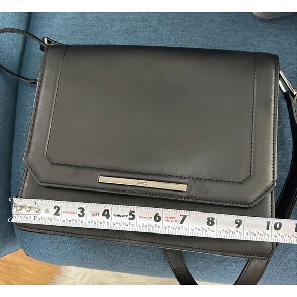 ECCO black leather bag shoulder bag class stylish - Picture 9 of 11